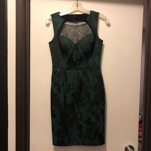 Aidan Mattox Green Mini Dress {Size 2}